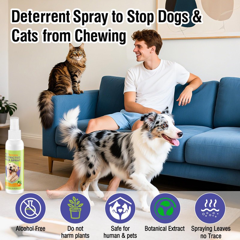 Cat Deterrent Spray for Peeing - Effective Dog Deterrent Spray