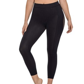 Leonisa Invisible Tummy Control High Waisted Compression Leg Bodysuit Shapewear Capri for Women