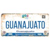 Set Guanajuato Mexico Aluminum License Plate Sign Placa 6" x