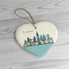 London Ornament, England Landmark Christmas Decoration (Heart)