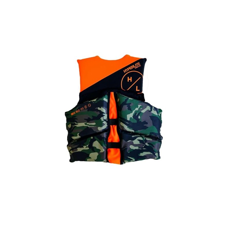 Hyperlite Fluid Flex Boys Youth Life Vest, US Coast Guard