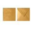 Paper24 25 Square Envelopes 100 g Gold 155 x 155