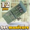 Y-512 Set 12 Pcs Manicura Pedicura Profesional Belleza Estuche Y-5