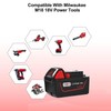 Volvmakz 5.0Ah 18V Replace Battery for Milwaukee M18 Battery Compatible