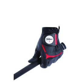 TITLEIST Men's TG39 Golf Glove, Black, 8.7 inches (22 cm), Left Hand
