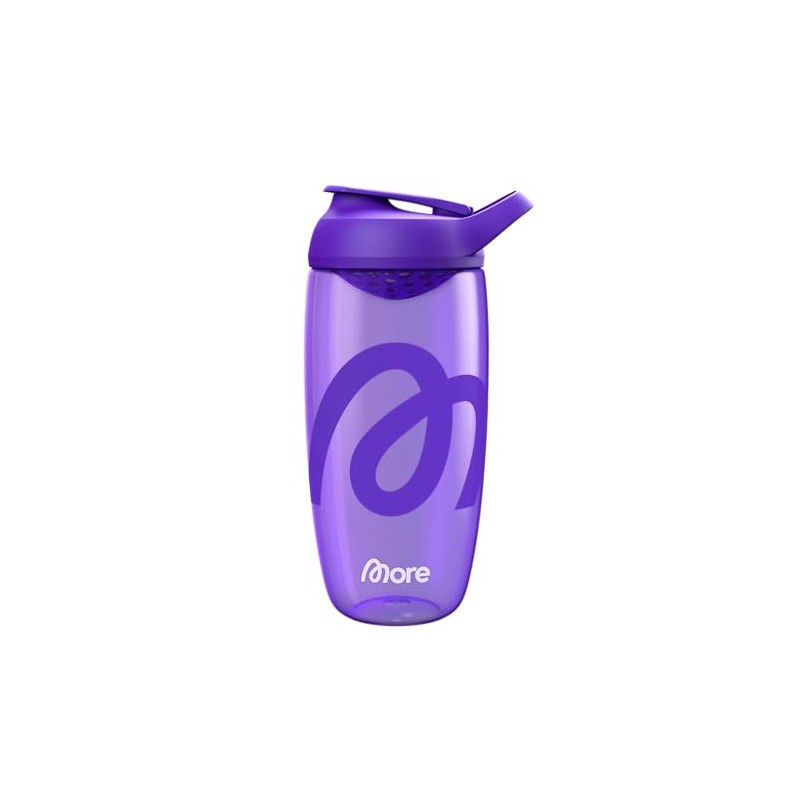 MORE Premium Shaker, 700 ml, Purple, Integrated Mixing Strainer &