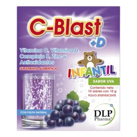 Suplemento Multivitamínico Infantil Sabor Uva Sobres Vitamina Zinc