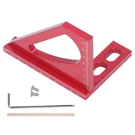 Layout Miter Gauge Aluminium Alloy 45 90 Degree Measuring Scribing Tool for Woodworking