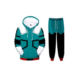 Verycos - Conjunto de sudadera con capucha y pantalones deportivos unisex para adultos
