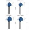 ROOCBIT 1/4 Inch Shank Cove Box Router Bit - 1/4"