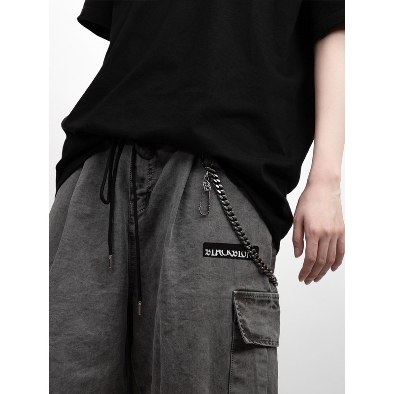 Blackblond Bibidi Bi Logo Pants Chain (Silver)
