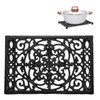 Sumnacon Cast Iron Trivet, 9.6 x 6.3 Inch Metal Trivet