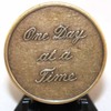 Bronze "1 Day At A Time" in script (Set of
