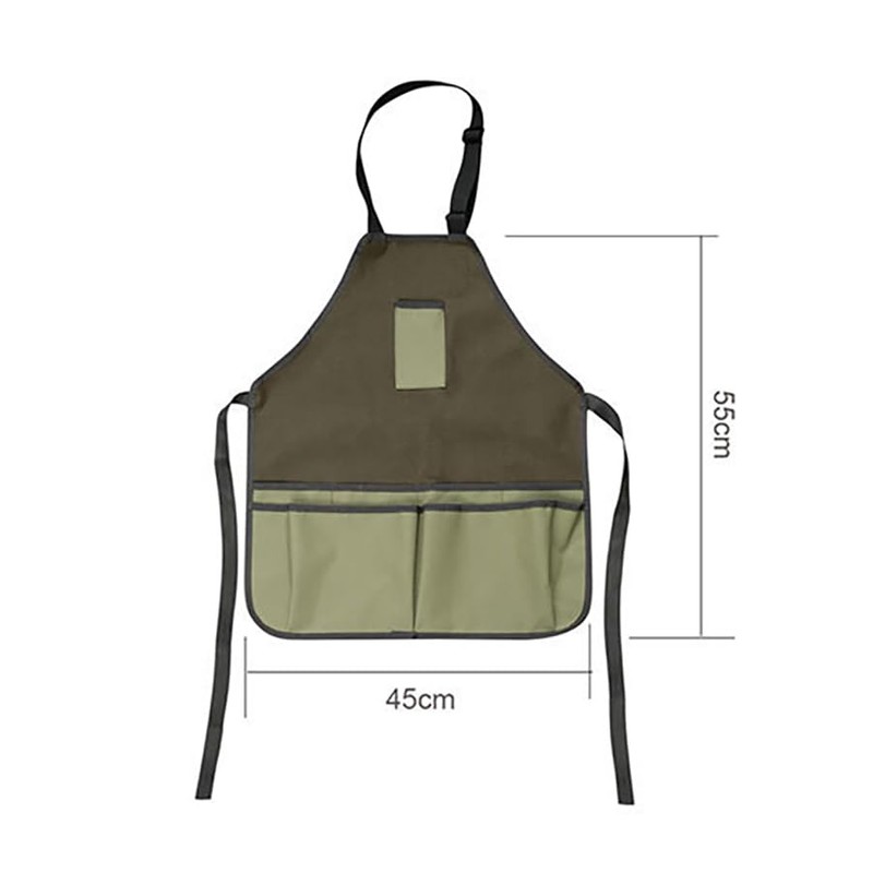 CHENGZI Gardening Apron with Pockets Oxford Cloth
