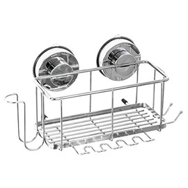 RIDDER Shower Organiser VacuumCap Bea M Chrome-Coloured Approx. 263 x 130 x 117 mm