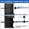 Muzata 300 Pack Black Cable Railing Rubber Grommets for Level