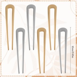 French Hair Pin,6 Pcs French Pin,Hair Pin,Hair Clips,French Twist Hair Pin,Hair Clips Women,French Hair Clip,Hair Pins,Hair Fork,French Hair Pins,French Clip For Hair,Bun Pins