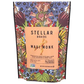 Stellar Snacks Maui Monk Pretzels, Vegan, Non-GMO, Gourmet Pretzel Sticks, Braids, Rods, Twists (16 Ounce, Maui Monk)