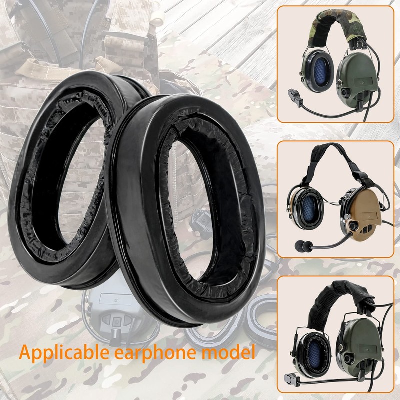 COMBATGEAR Silicone Gel Earpads Compatible with MSA SORDIN Headsets Hearing