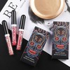 3 Pieces Metallic Diamond Liquid Glitter Shimmer Lipstick Matte Black