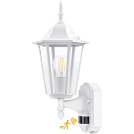 Lamomo Motion Sensor Outdoor Lights, Upgrade Dusk to Dawn White Outdoor Light Fixtures Wall Mounted, 100% Anti-Rust Aluminum Waterproof Porch Lights for Patio Front Door Garage