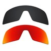 Alphax 2 Pcs Black & Fire Red Polarized Replacement Lenses