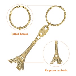 NOLITOY 12pcs Wallet Charm Pendant Purse Charm Eiffel Tower Keychain Cute Decorative Keychain] Paris Gift Retro Eiffel Tower Key Ring Car Keychain Gift