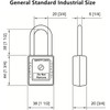 SAFBY Lockout Tagout Locks Loto Safety Padlock, Keyed Differently, OSHA