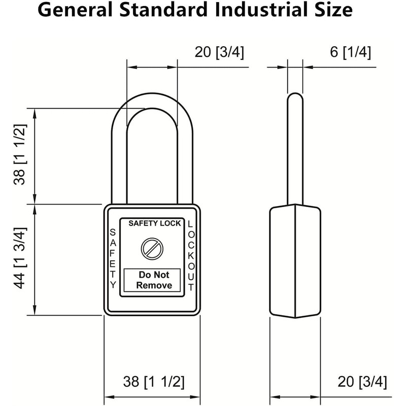 SAFBY Lockout Tagout Locks Loto Safety Padlock, Keyed Differently, OSHA