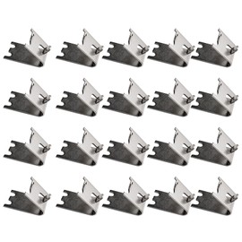 Eagles 920158 Refrigerator Shelf Clips, 20PCS Freezer Shelf Clip Cooler Shelf Support Commercial Shelf Clip Replacement Shelf Square Buckles Clips Stainless Steel Shelf Clip for Refrigerator