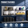 FOFARY 4 Pack Slatwall Shelves 24X12 Inch, Slatwall Accessories Heavy