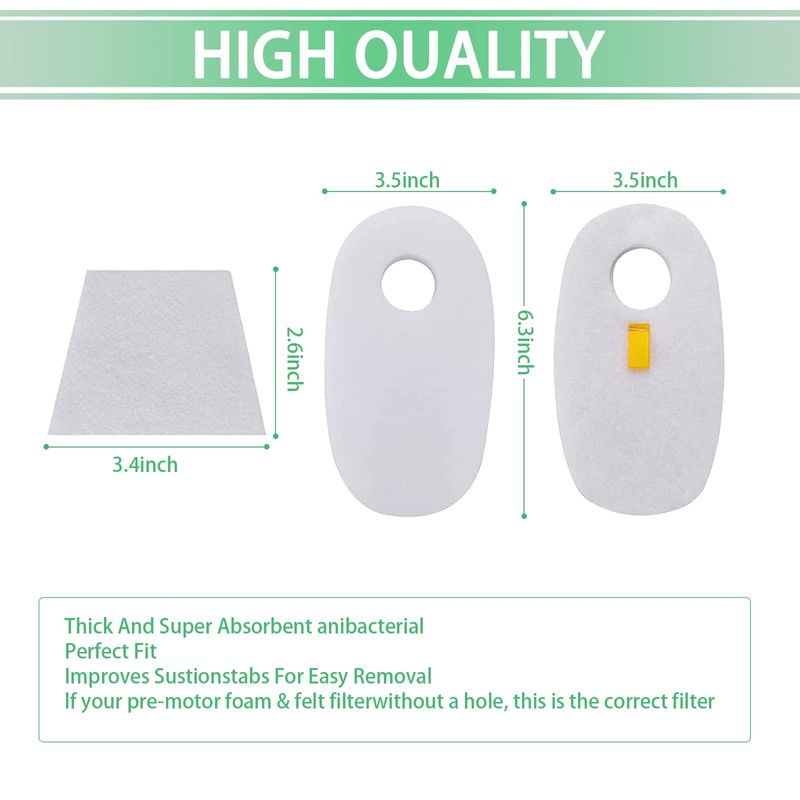 12 Pack Replacement Filters for Shark Rocket Deluxe Pro HV319Q,