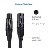Cable Matters 2-Pack, Gold Plated XLR Male to Female Microphone