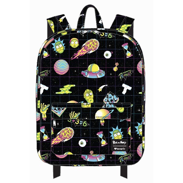 Loungefly Rick & Morty Galaxy Character All Over Print Backpack