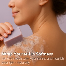 O-Vié Silk Lavender – 5oz Relaxing Bar Soap for Smooth, Healthy, Natural  3-pack