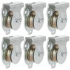 AConnet 6 Pack Wall Mounted Pulley 1-1/2 Inch Wall and