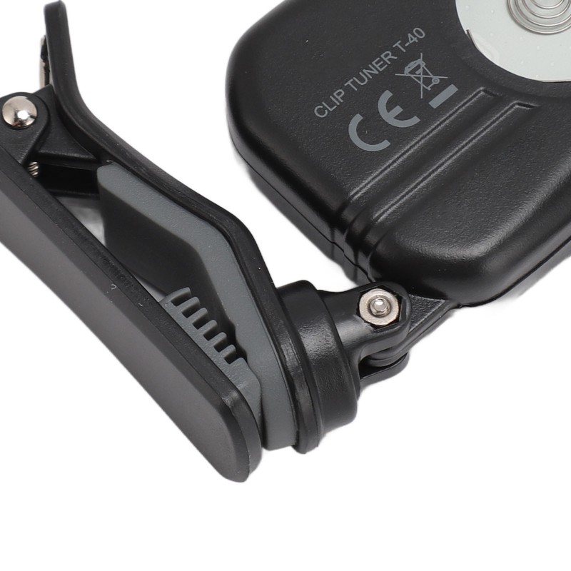 Clip On Guitar Tuner Black LCD Display A0 27.5Hz to