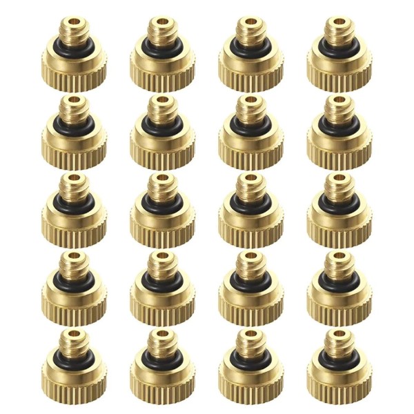 Universal 20 PCS Brass Stainless Steel High Pressure Atomizing Cooling