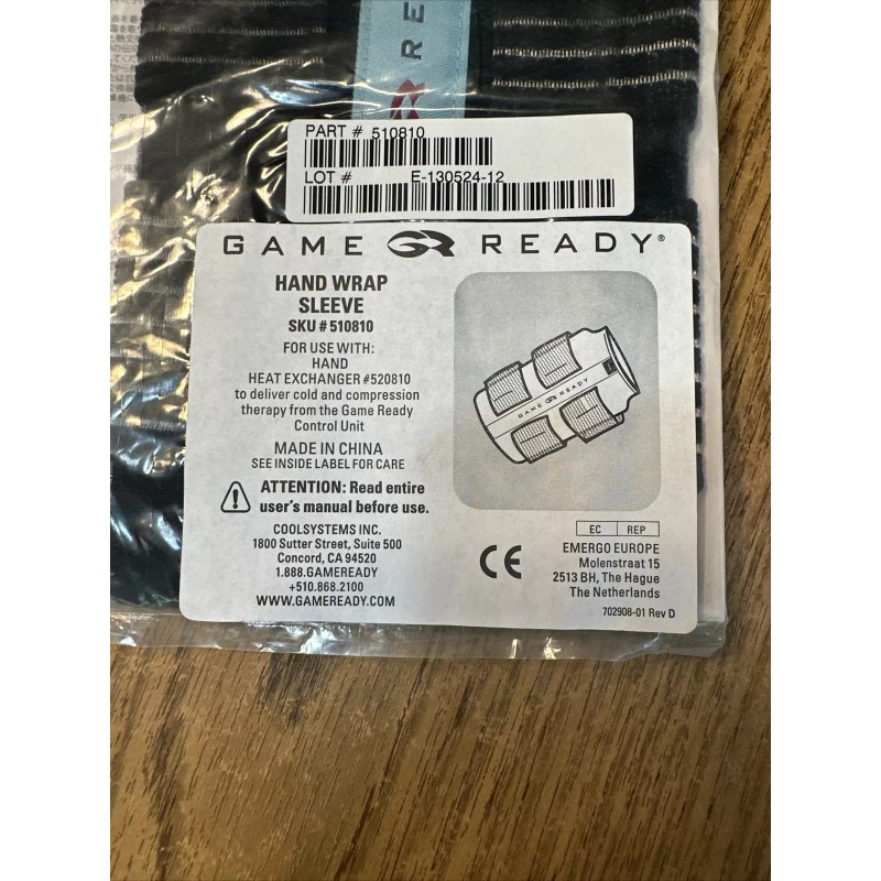 Game Ready Ice Machine Hand Wrap Outter Sleeve Only