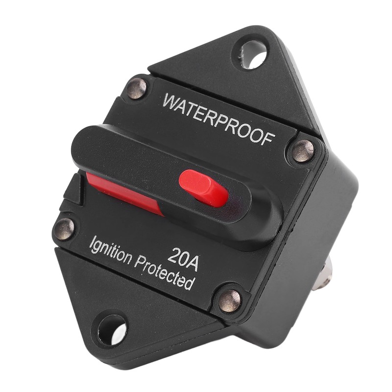 DC 32V Circuit Breaker with Switch Manual Reset Waterproof for
