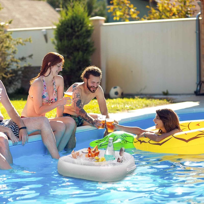 HA BIN Floating Drink Holder, Inflatable Floating Pool Drink Holder