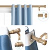 VOIIY 2 Pack Gold Curtain Rods for Windows 28 to