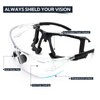 UKNOW Safety Glasses - Anti Fog Wraparound Lenses - Removable