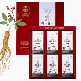 진웰스 홍삼레드골드 프리미엄 70ml x 30포 파우치 국내산 6년근 발효 홍삼액 Jinwells Red Gold Ginseng Premium 70ml x 30 Sachets Domestic 6-Year-Old Fermented Ginseng Extract