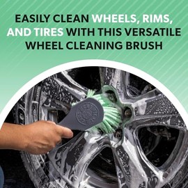 Chemical Guys Cepillo para Superficies Exteriores y Ruedas Wheelie All, Verde