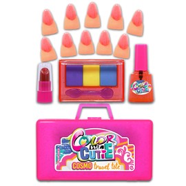 JA-RU Makeup Toy for Girls (6 Beauty Kits) Eyeshadow Palette, Toy Lipstick, Nail Polish, Fake Nails. Kids Pretend Play. Princess Beauty Set. Birthday Girl Gifts & Accessories. 1621-6