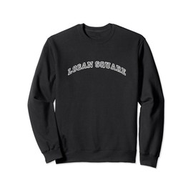 Logan Square Minimalist Vintage Inspired Retro Varsity Style Sweatshirt