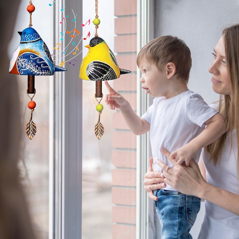 Ceramic Wind Chimes Chinese Innovative Lucky Hanging Bell Wind Chime