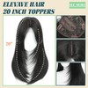 ELEVAVE Hair Toppers for Women with Thinning Hair, 20 Inch