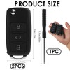 3 Button Remote Key Casing, Car Key Flip Key Remote